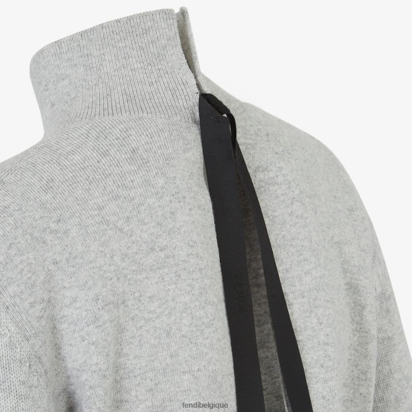 vêtements Fendi pull en cachemire et laine gris femmes 8X8J2J1118 Fendi Belgique