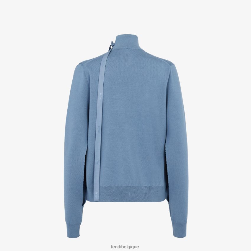 vêtements Fendi pull en laine bleu femmes 8X8J2J1120 Fendi Sac