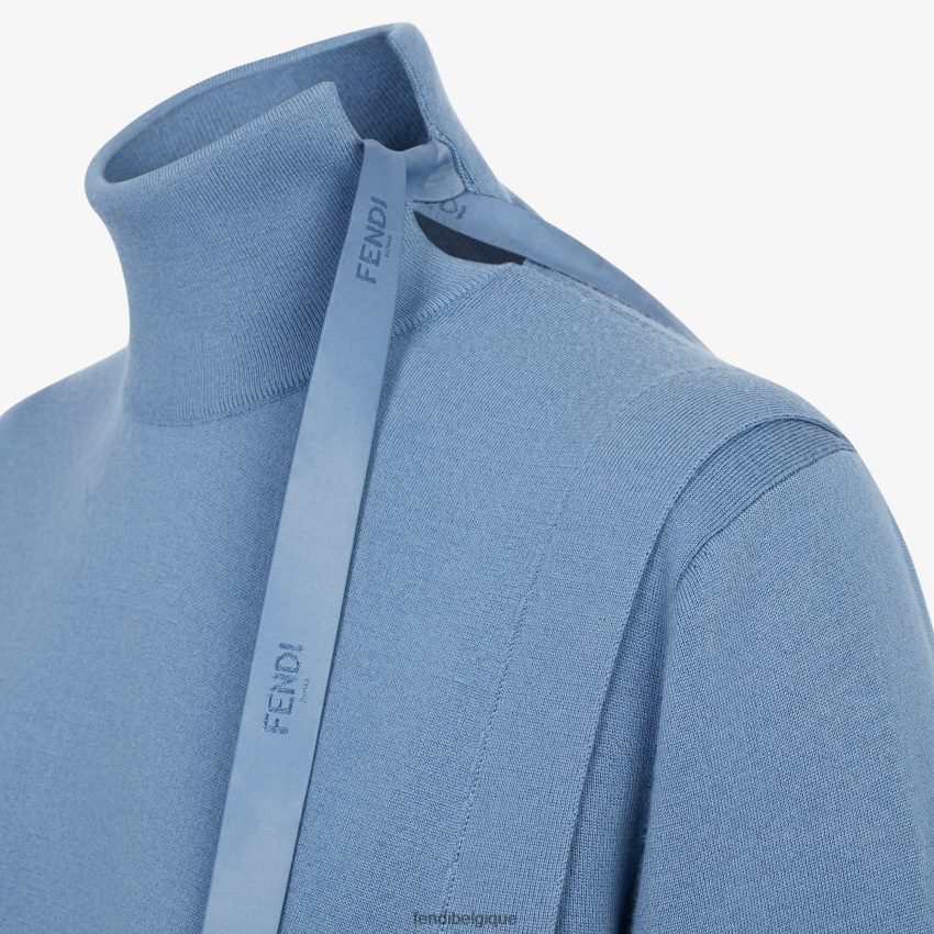 vêtements Fendi pull en laine bleu femmes 8X8J2J1120 Fendi Sac