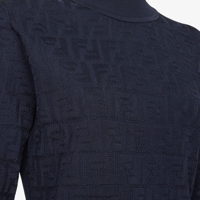 vêtements Fendi pull en tissu bleu femmes 8X8J2J1190 Fendi Belgique