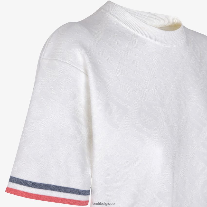 vêtements Fendi pull en viscose blanc femmes 8X8J2J1035 Fendi Lunette De Soleil