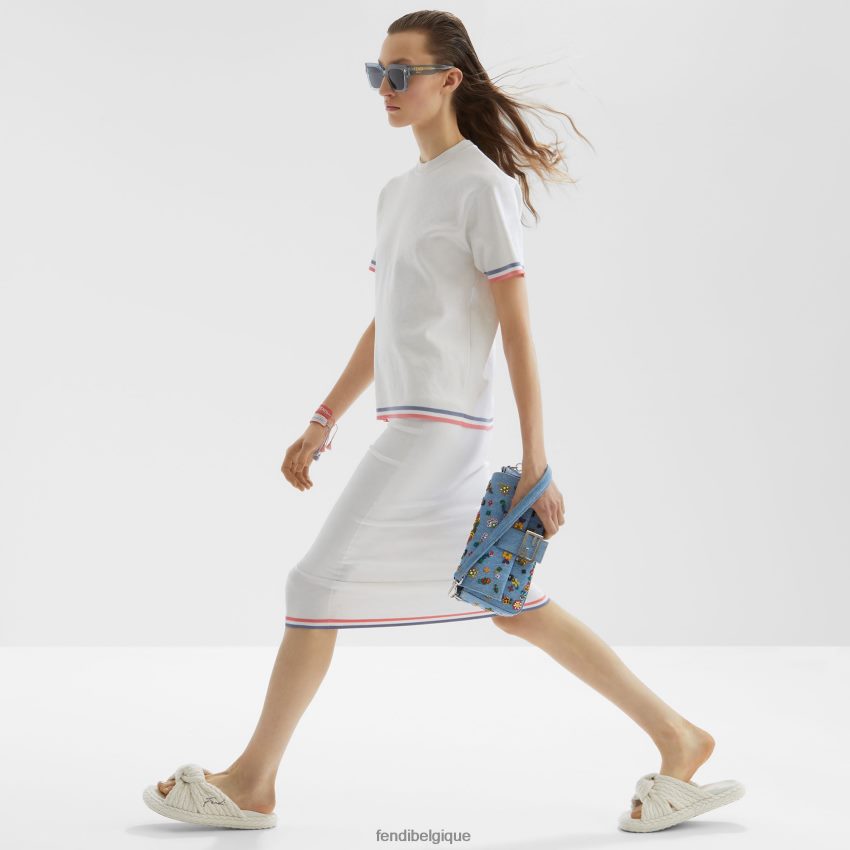 vêtements Fendi pull en viscose blanc femmes 8X8J2J1035 Fendi Lunette De Soleil