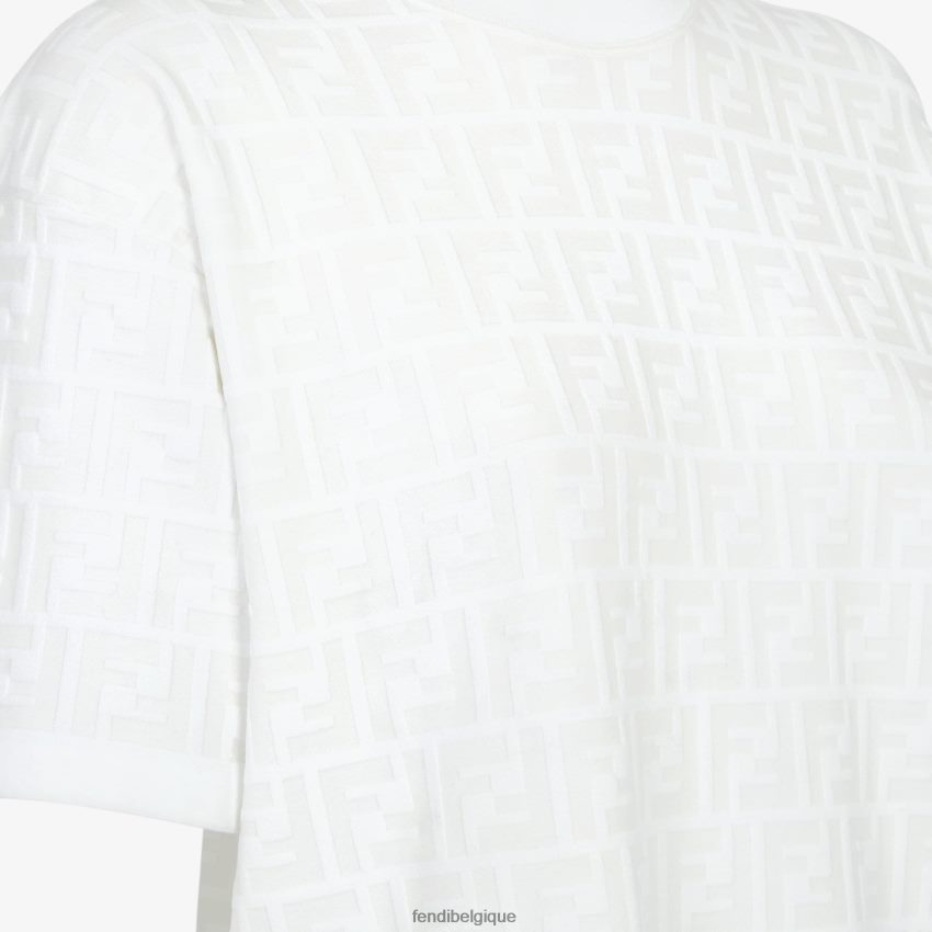 vêtements Fendi pull en viscose blanc femmes 8X8J2J1162 Fendi Sac