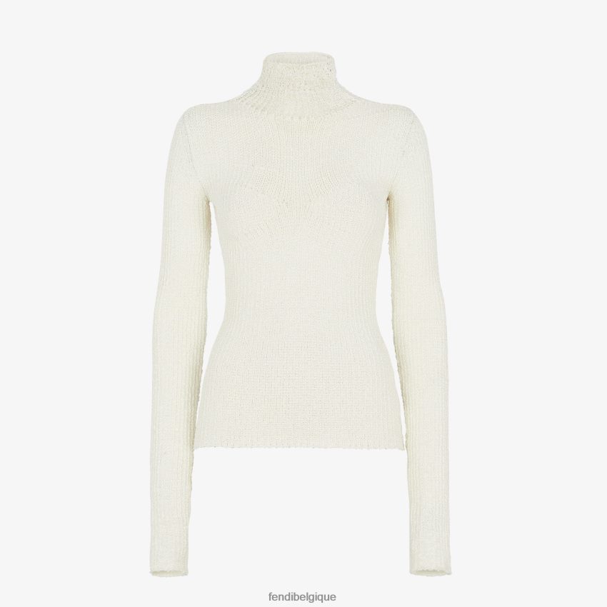 vêtements Fendi pull en viscose blanc femmes 8X8J2J987 Fendi Lunette De Soleil