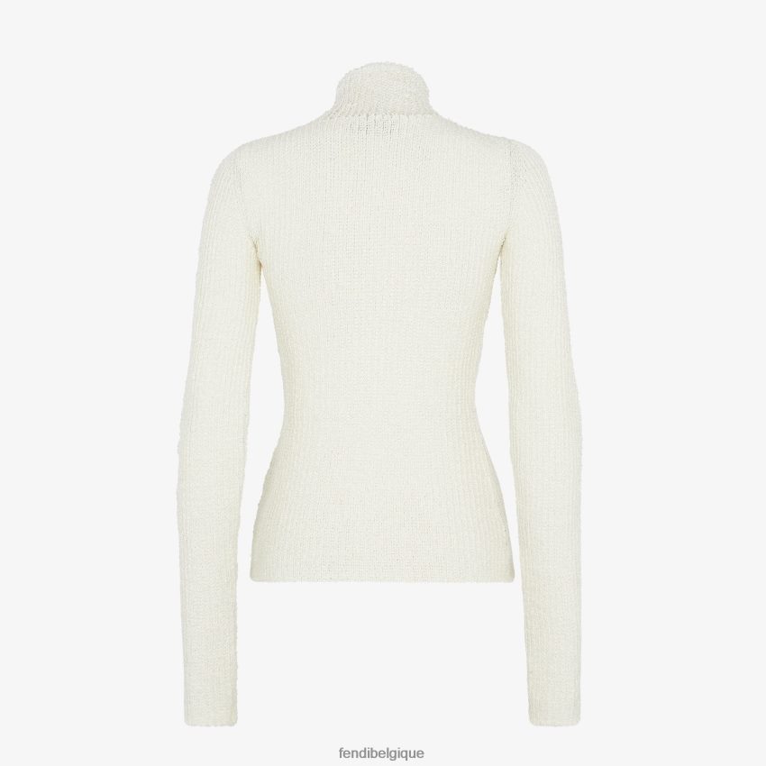 vêtements Fendi pull en viscose blanc femmes 8X8J2J987 Fendi Lunette De Soleil