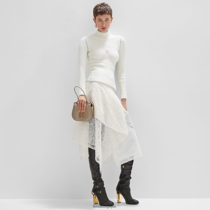 vêtements Fendi pull en viscose blanc femmes 8X8J2J987 Fendi Lunette De Soleil