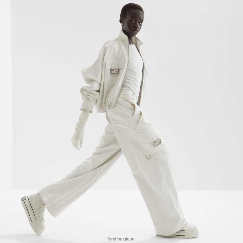 vêtements Fendi pull en viscose et coton blanc femmes 8X8J2J992 Fendi Belgique