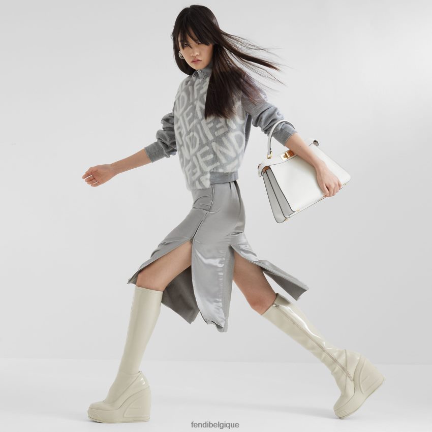 vêtements Fendi blouson aviateur en vison gris femmes 8X8J2J1158 Fendi Lunette De Soleil