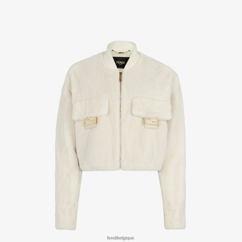 vêtements Fendi blouson aviateur en vison mode femmes 8X8J2J1163 Fendi Belgique