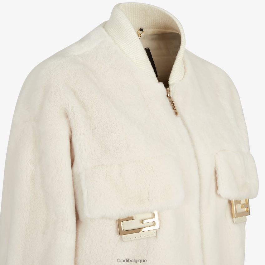 vêtements Fendi blouson aviateur en vison mode femmes 8X8J2J1163 Fendi Belgique