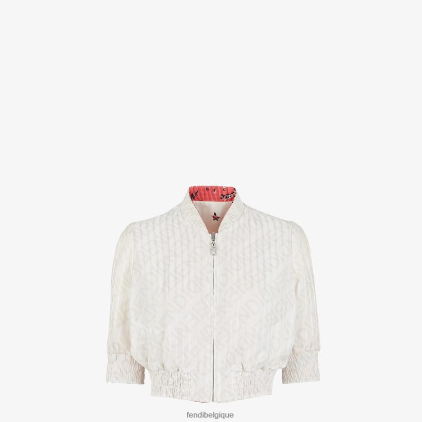 vêtements Fendi blouson aviateur réversible en soie multicolore femmes 8X8J2J1041 Fendi Lunette De Soleil