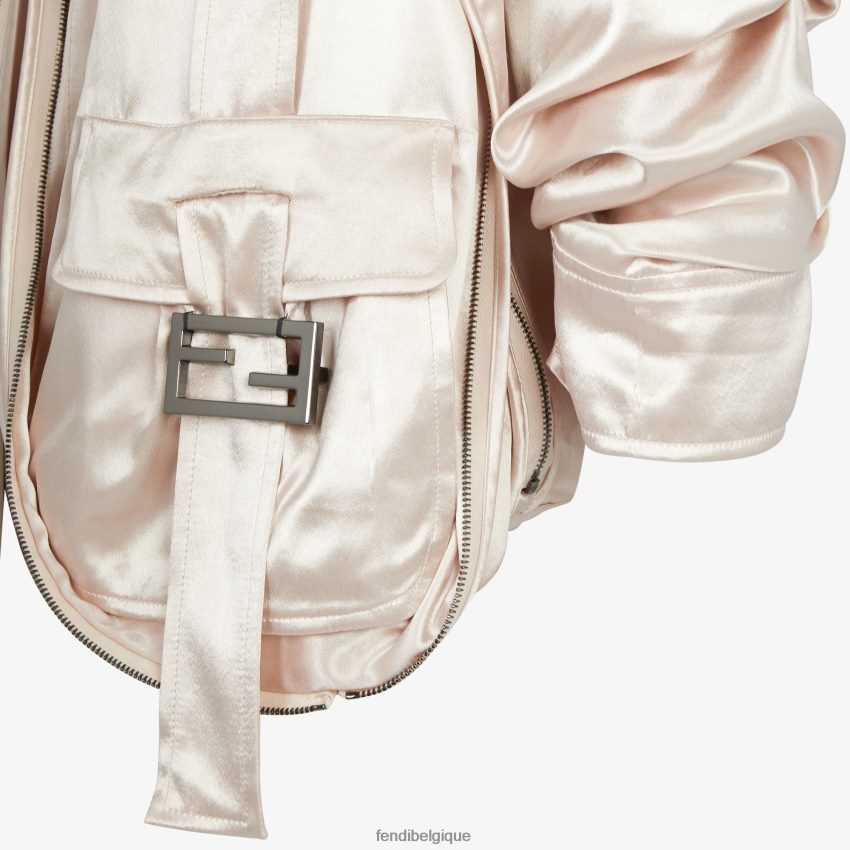 vêtements Fendi chemisier en satin beige femmes 8X8J2J1066 Fendi Sac