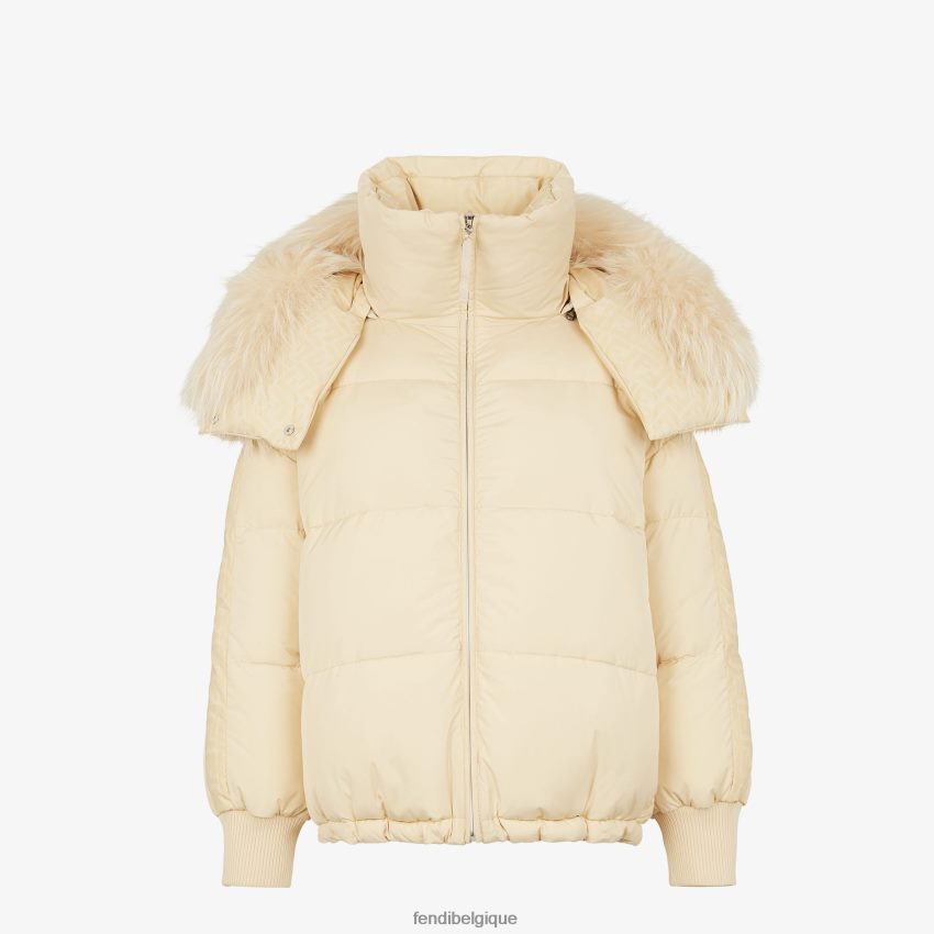 vêtements Fendi doudoune en nylon blanc femmes 8X8J2J1242 Fendi Lunette De Soleil