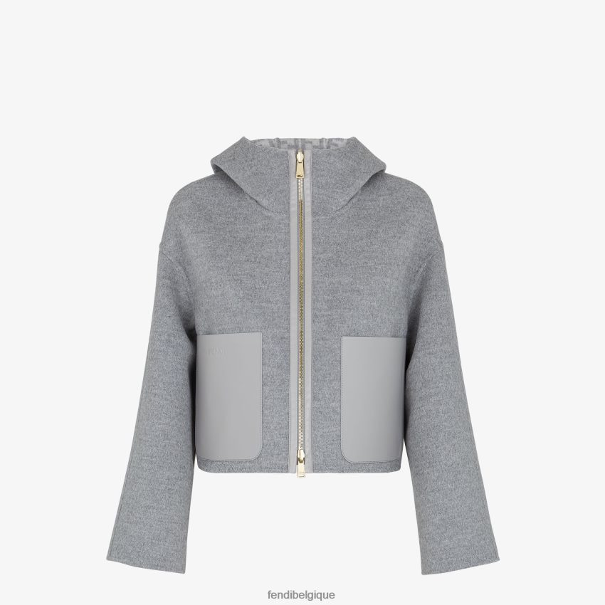 vêtements Fendi veste en laine mode femmes 8X8J2J1241 Fendi Belgique