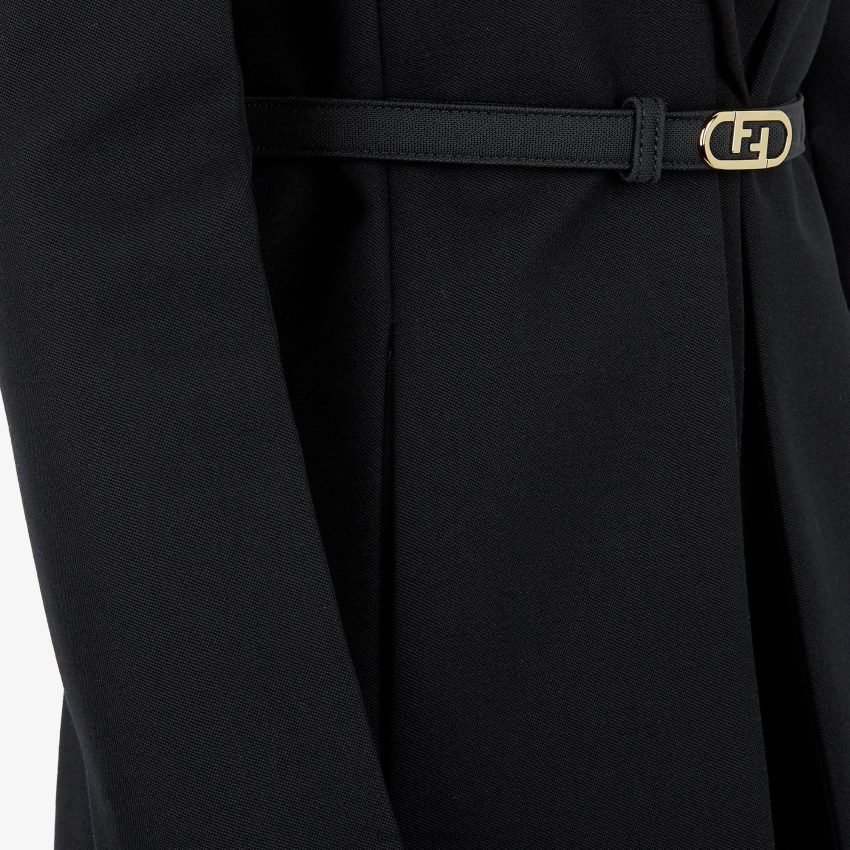 vêtements Fendi veste en laine noir femmes 8X8J2J1232 Fendi Belgique