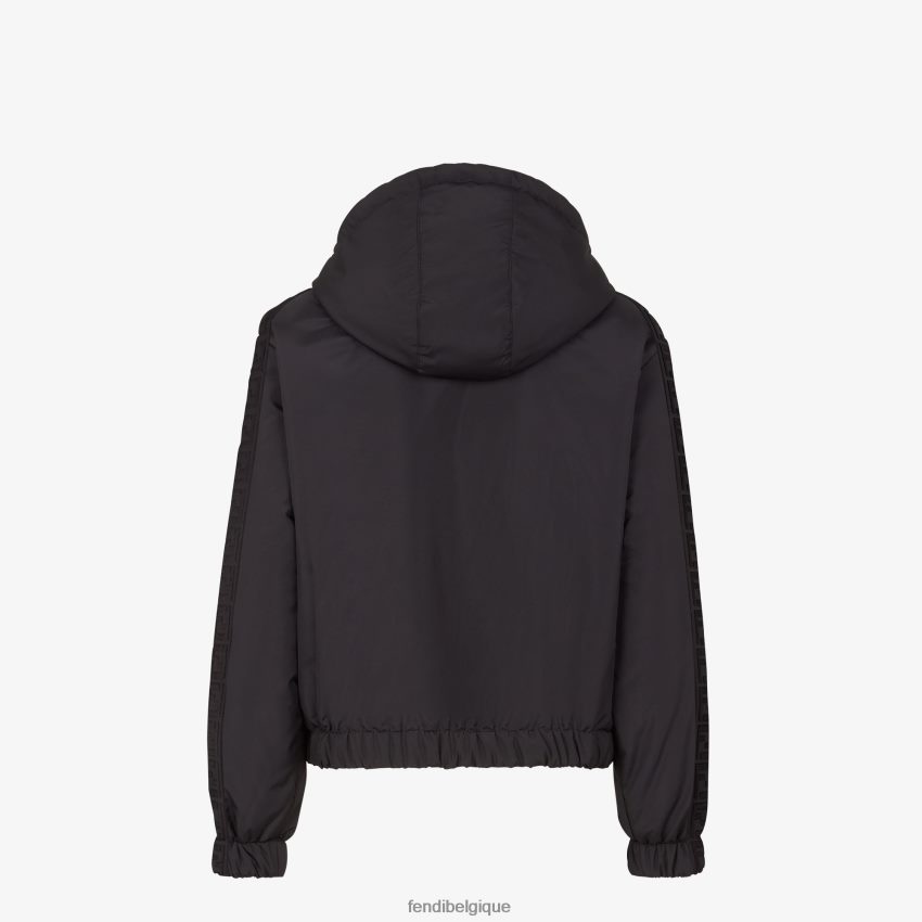vêtements Fendi veste en nylon noir femmes 8X8J2J1114 Fendi Sac