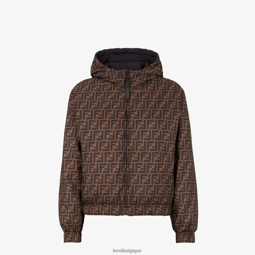 vêtements Fendi veste en nylon noir femmes 8X8J2J1114 Fendi Sac