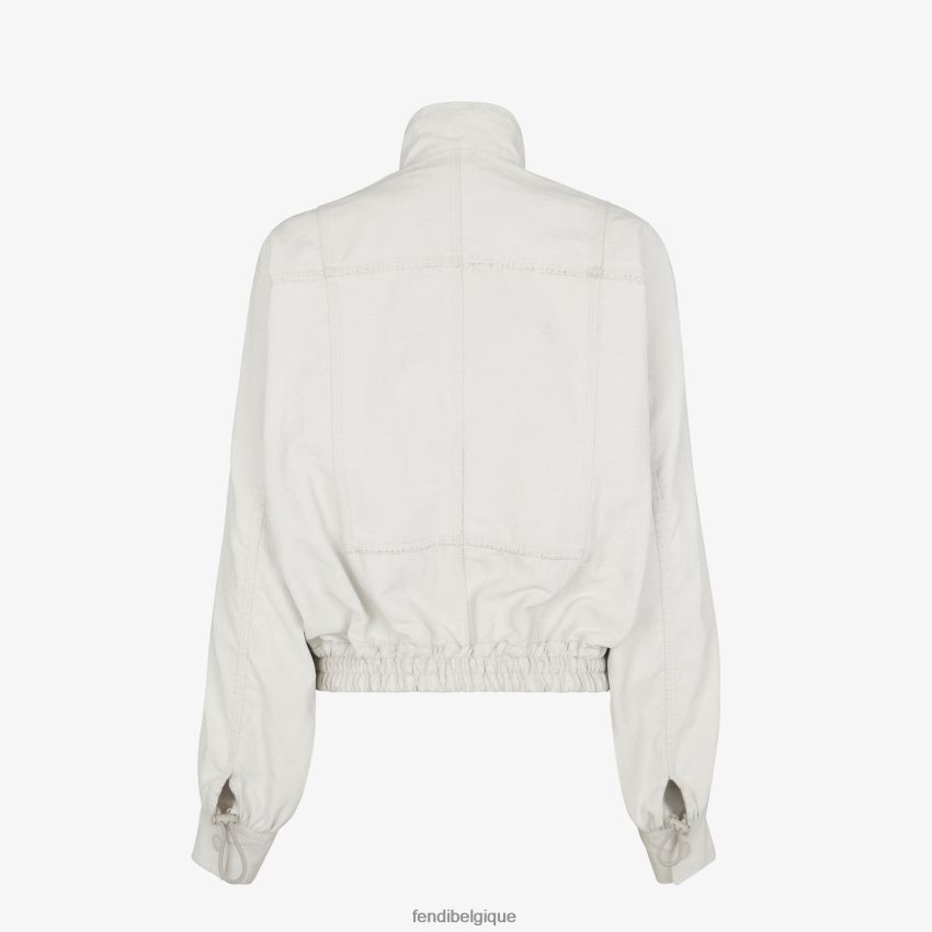 vêtements Fendi veste en toile par marc jacobs blanc femmes 8X8J2J1027 Fendi Sac