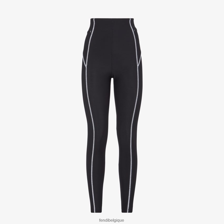 vêtements Fendi legging en lycra noir femmes 8X8J2J1175 Fendi Belgique