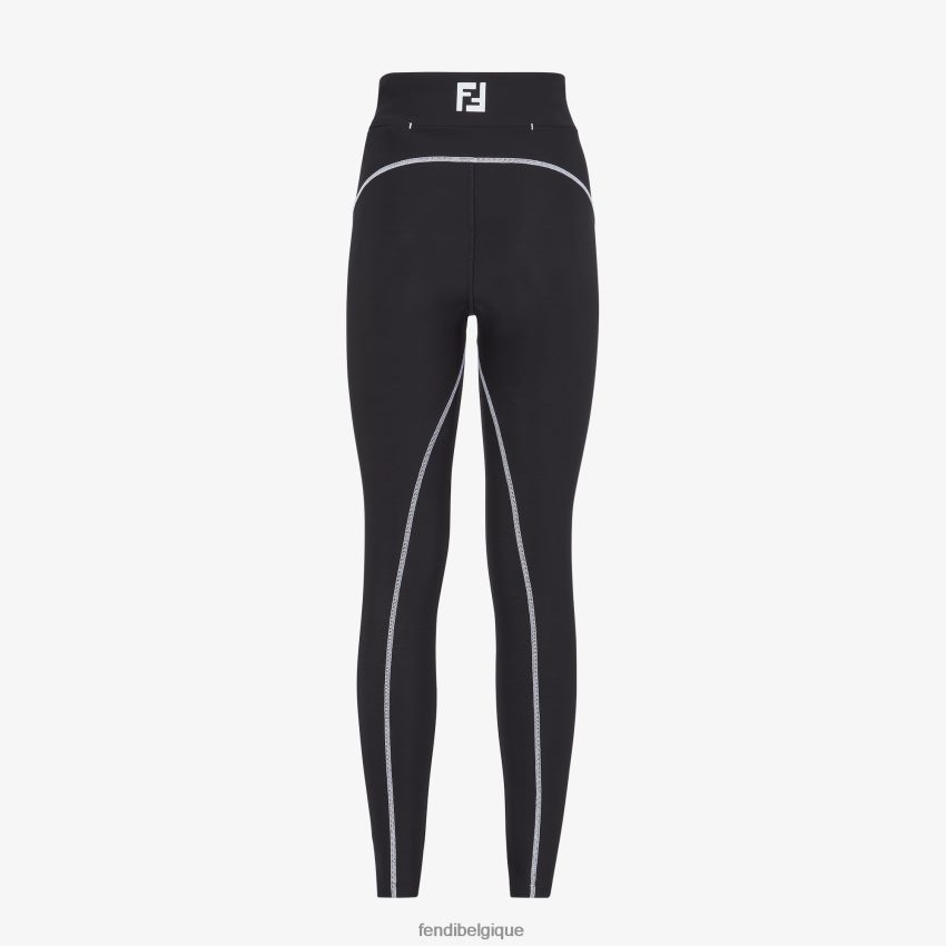 vêtements Fendi legging en lycra noir femmes 8X8J2J1175 Fendi Belgique