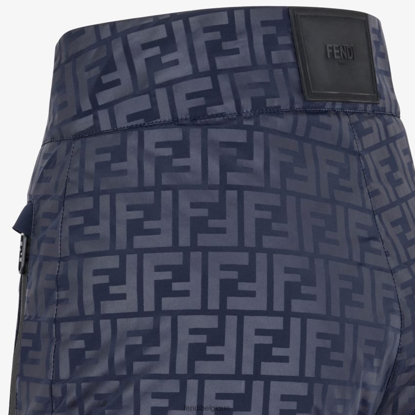 vêtements Fendi pantalon en tissu technique ff bleu femmes 8X8J2J1176 Fendi Lunette De Soleil