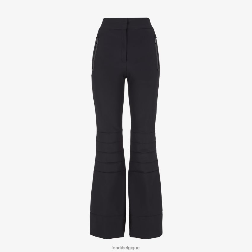 vêtements Fendi pantalon en tissu technique noir femmes 8X8J2J1172 Fendi Belgique