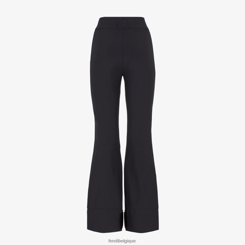 vêtements Fendi pantalon en tissu technique noir femmes 8X8J2J1172 Fendi Belgique