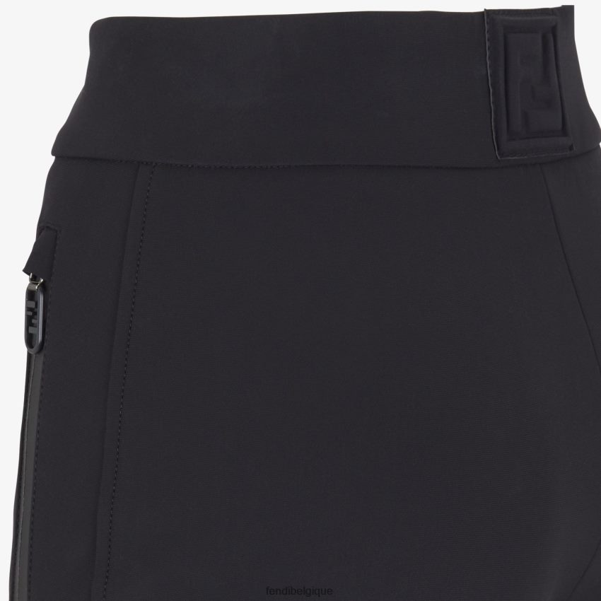 vêtements Fendi pantalon en tissu technique noir femmes 8X8J2J1172 Fendi Belgique