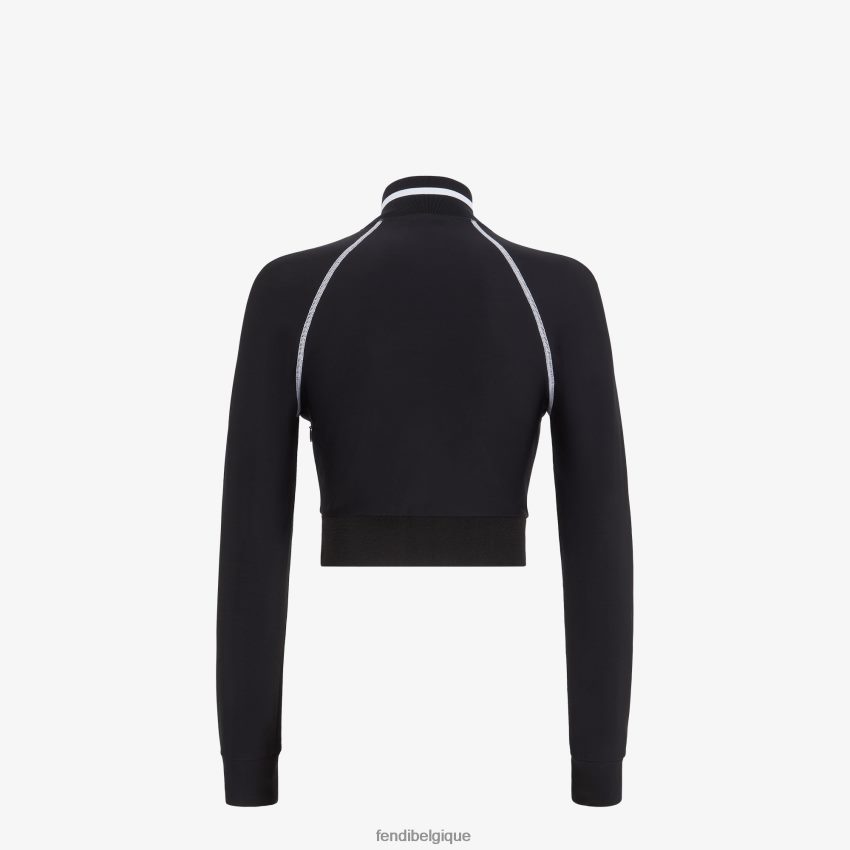 vêtements Fendi pull en tissu technique noir femmes 8X8J2J1174 Fendi Sac