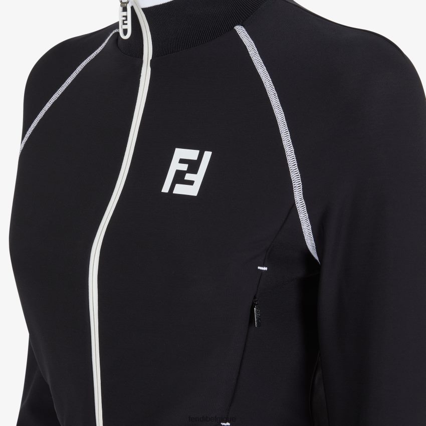 vêtements Fendi pull en tissu technique noir femmes 8X8J2J1174 Fendi Sac