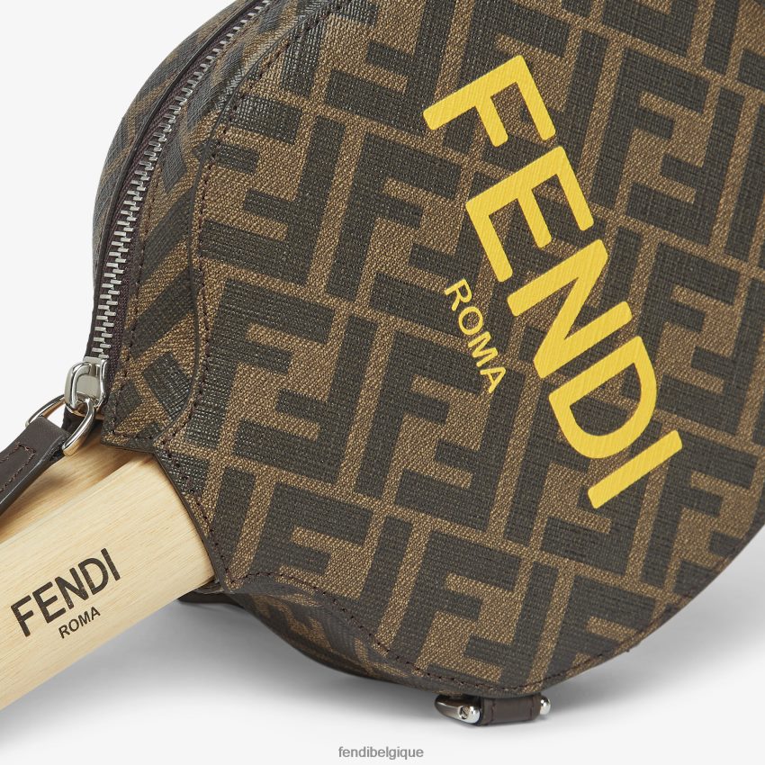 accessoires Fendi ensemble de tennis de table en tissu brun hommes 8X8J2J2502 Fendi Lunette De Soleil