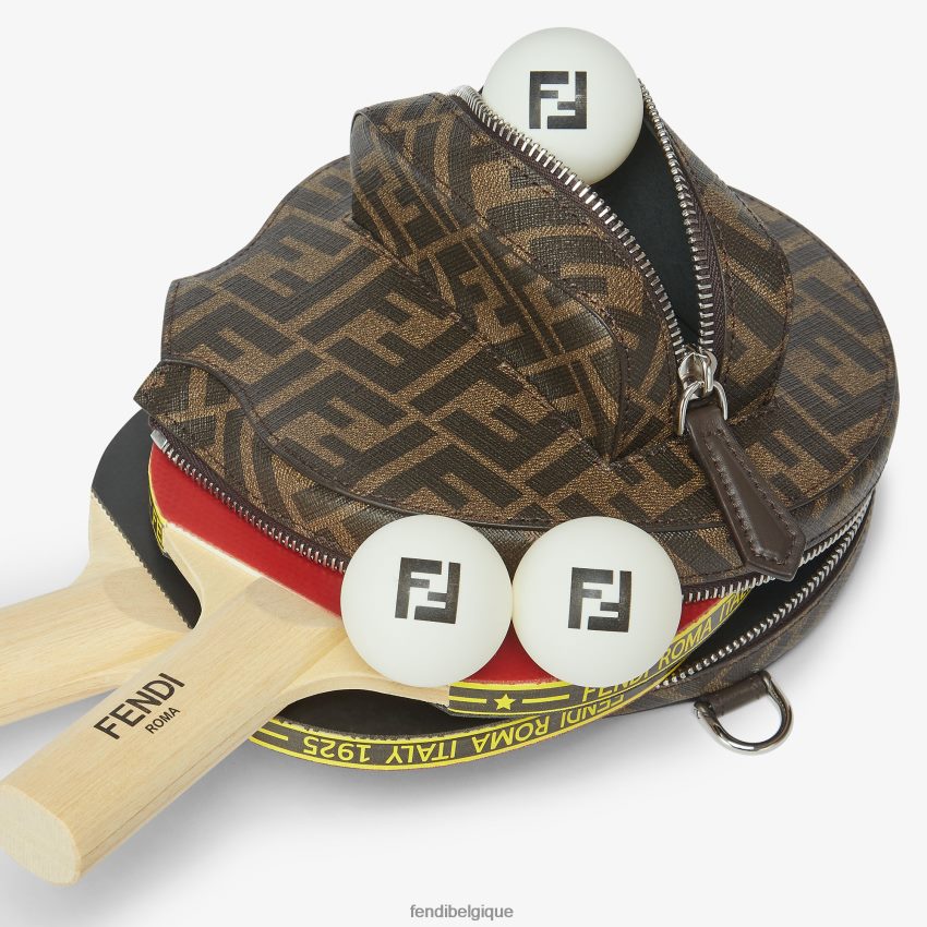 accessoires Fendi ensemble de tennis de table en tissu brun hommes 8X8J2J2502 Fendi Lunette De Soleil