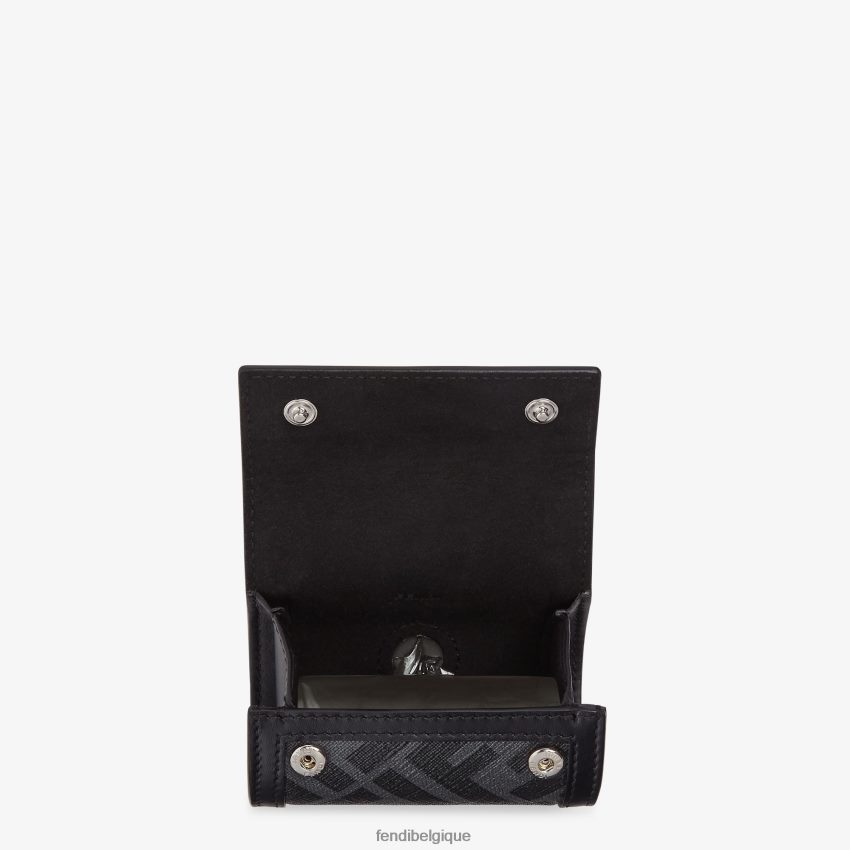 accessoires Fendi support de sac en tissu noir hommes 8X8J2J462 Fendi Lunette De Soleil