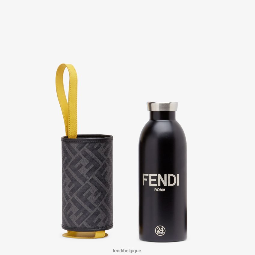 accessoires Fendi Flacon 24 bouteilles avec housse en tissu noir hommes 8X8J2J2515 Fendi Sac