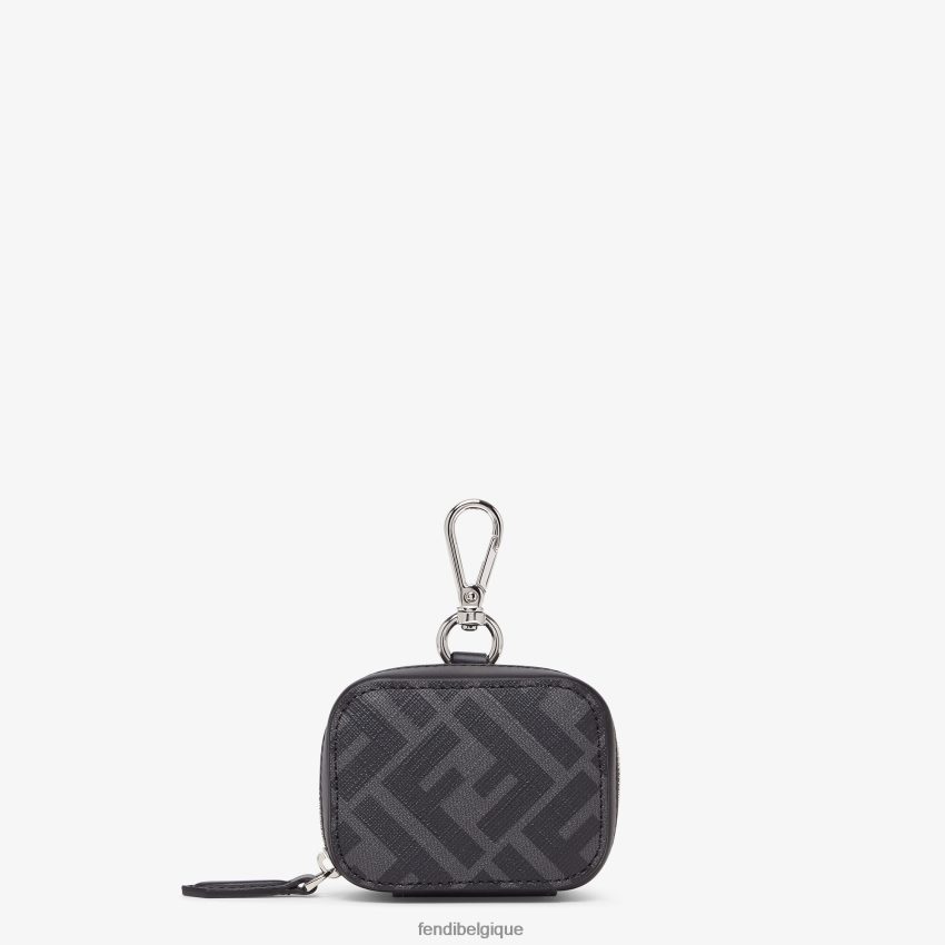 accessoires Fendi couverture en cuir noir hommes 8X8J2J2497 Fendi Sac