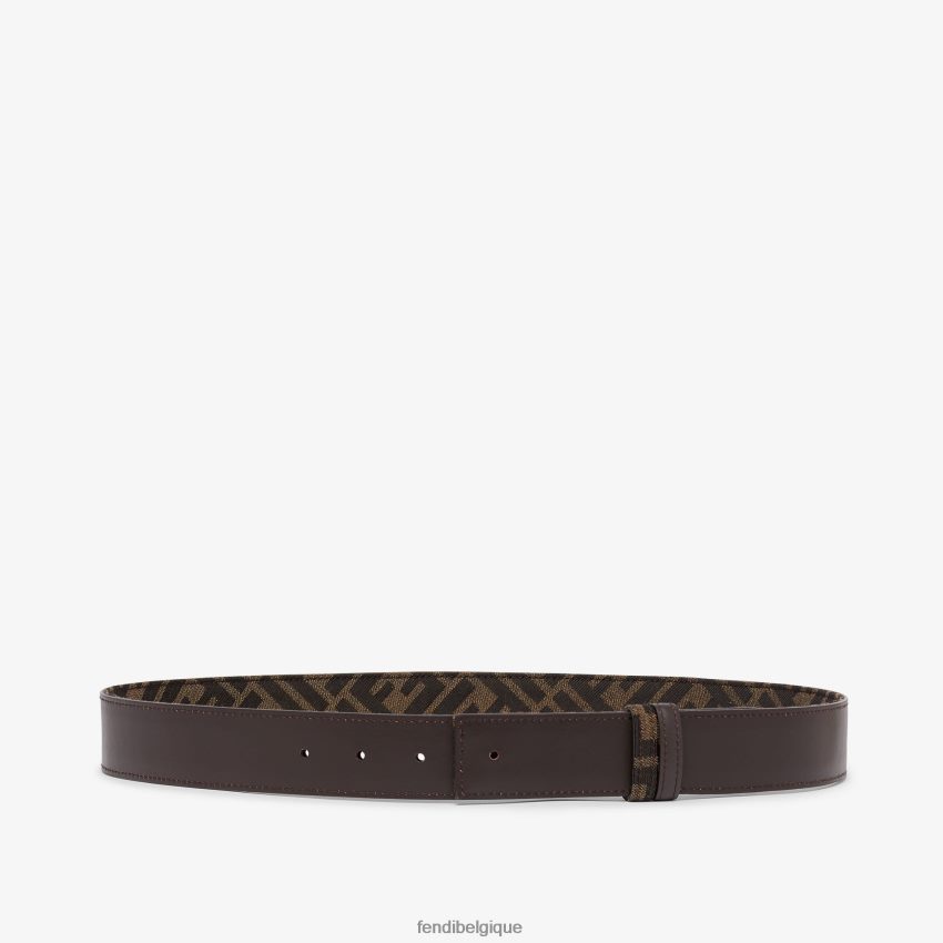 accessoires Fendi ceinture en tissu ff brun hommes 8X8J2J2552 Fendi Belgique