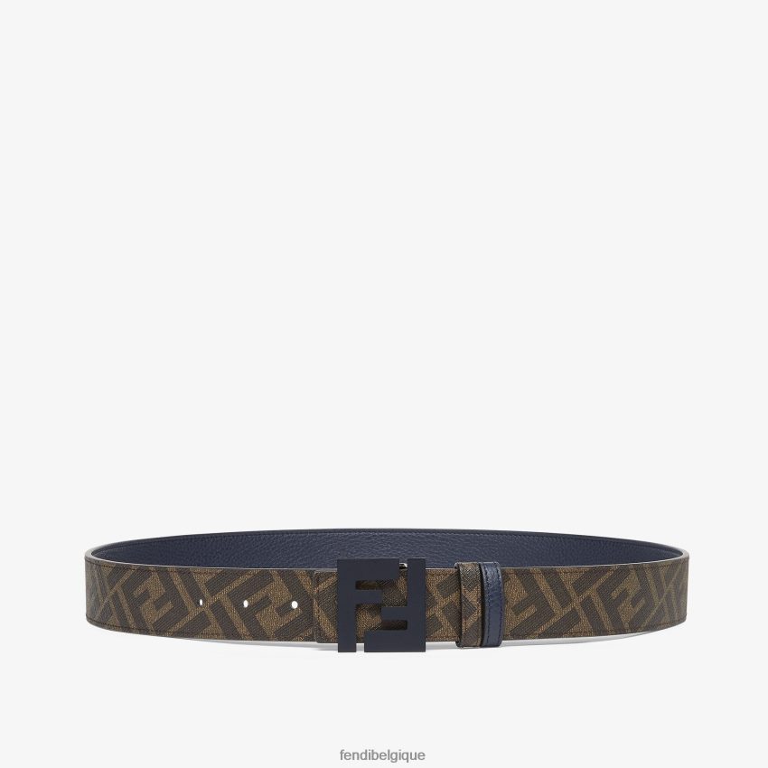 accessoires Fendi ceinture réversible en cuir ff bleu hommes 8X8J2J2521 Fendi Sac