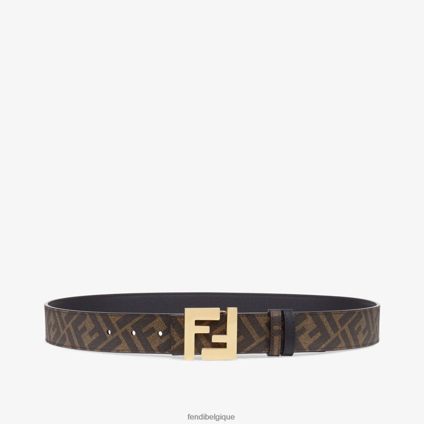accessoires Fendi ceinture réversible en cuir ff carrée noir hommes 8X8J2J2334 Fendi Lunette De Soleil