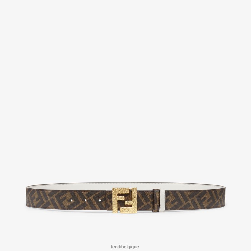 accessoires Fendi ceinture réversible en cuir ff gris hommes 8X8J2J2436 Fendi Lunette De Soleil