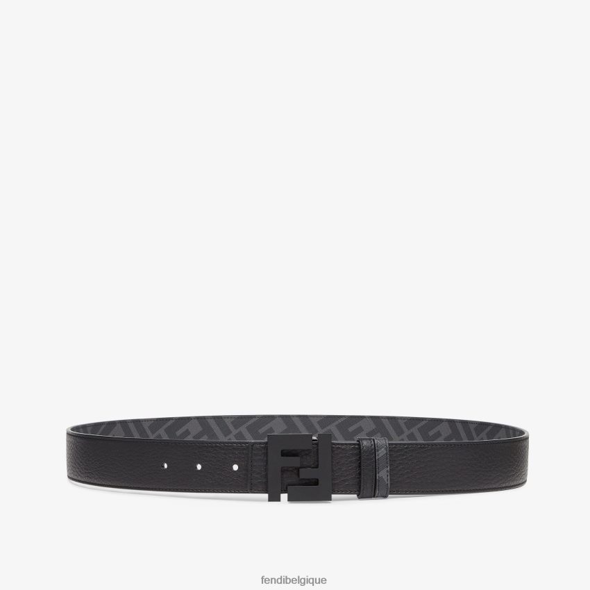 accessoires Fendi ceinture réversible en cuir ff noir hommes 8X8J2J2330 Fendi Belgique