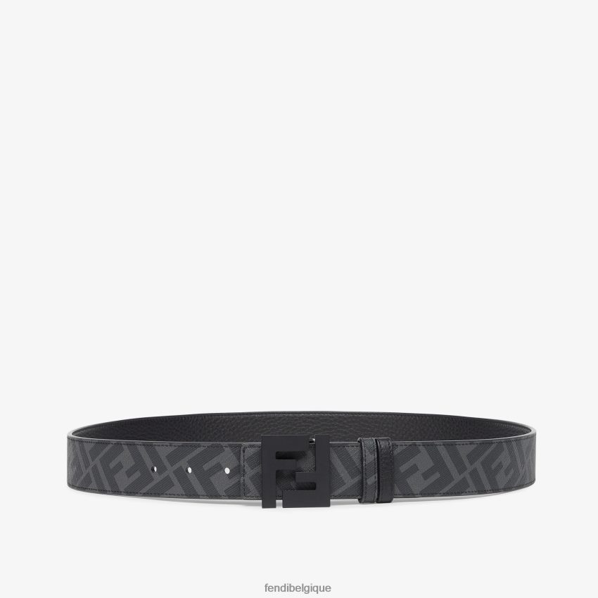 accessoires Fendi ceinture réversible en cuir ff noir hommes 8X8J2J2330 Fendi Belgique