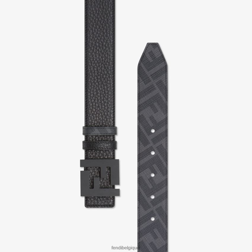 accessoires Fendi ceinture réversible en cuir ff noir hommes 8X8J2J2330 Fendi Belgique