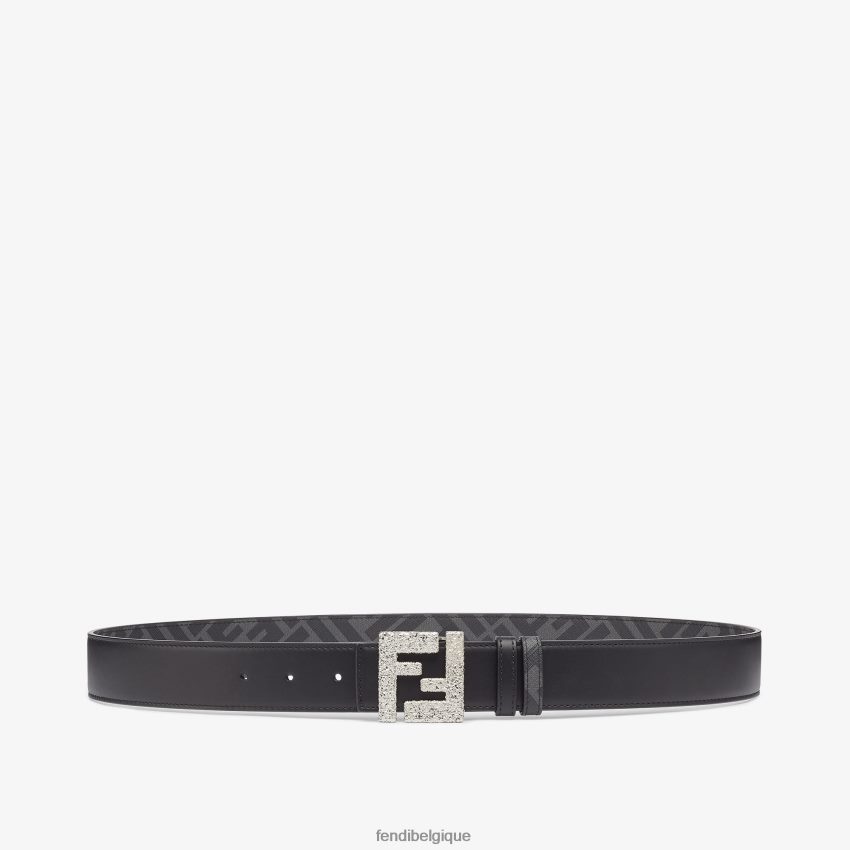 accessoires Fendi ceinture réversible en cuir ff noir hommes 8X8J2J2435 Fendi Belgique
