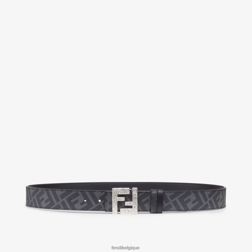accessoires Fendi ceinture réversible en cuir ff noir hommes 8X8J2J2435 Fendi Belgique