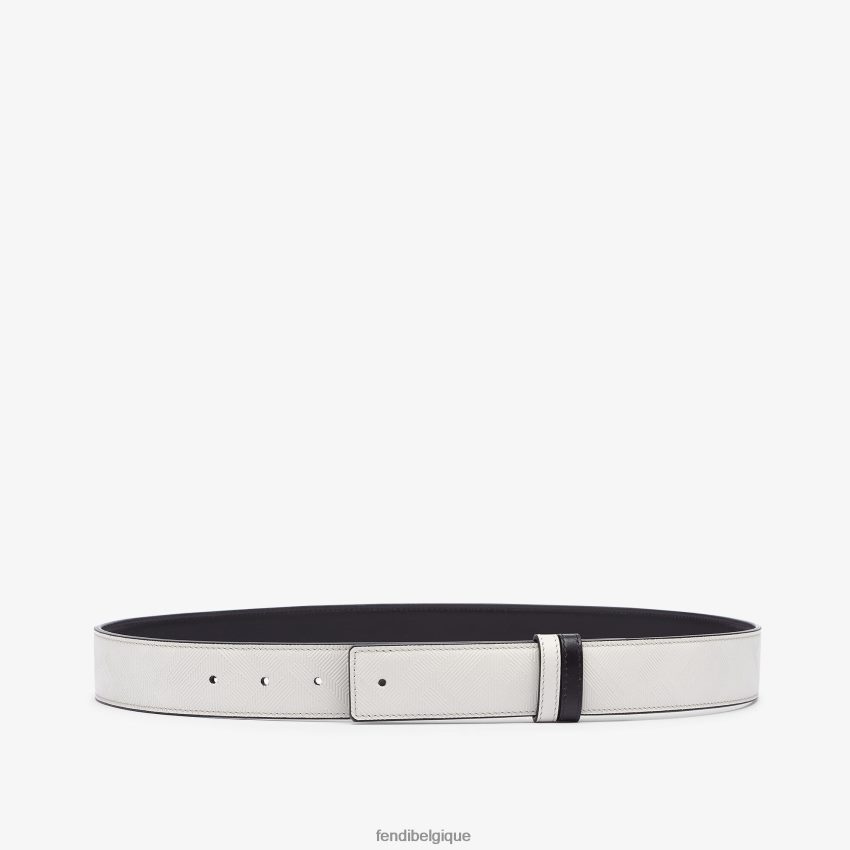 accessoires Fendi ceinture réversible en cuir shadow gris hommes 8X8J2J2553 Fendi Lunette De Soleil