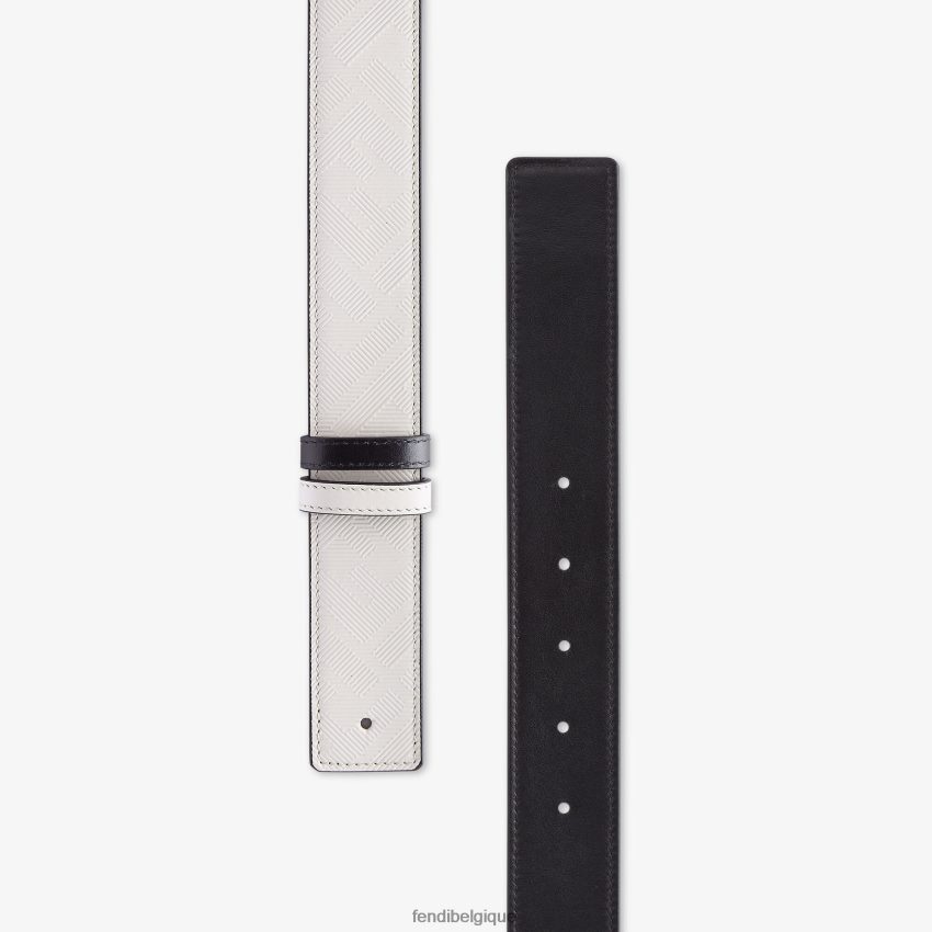 accessoires Fendi ceinture réversible en cuir shadow gris hommes 8X8J2J2553 Fendi Lunette De Soleil