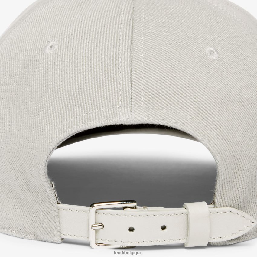 accessoires Fendi casquette de baseball en coton colombe gris hommes 8X8J2J2323 Fendi Sac