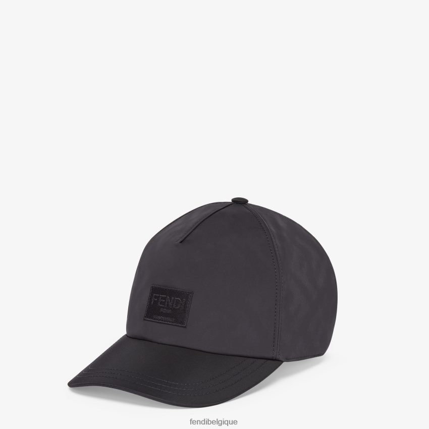 accessoires Fendi casquette de baseball en coton noir hommes 8X8J2J2403 Fendi Lunette De Soleil