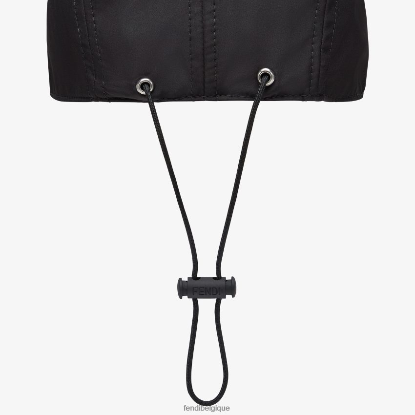 accessoires Fendi casquette de baseball en nylon noir hommes 8X8J2J2327 Fendi Belgique