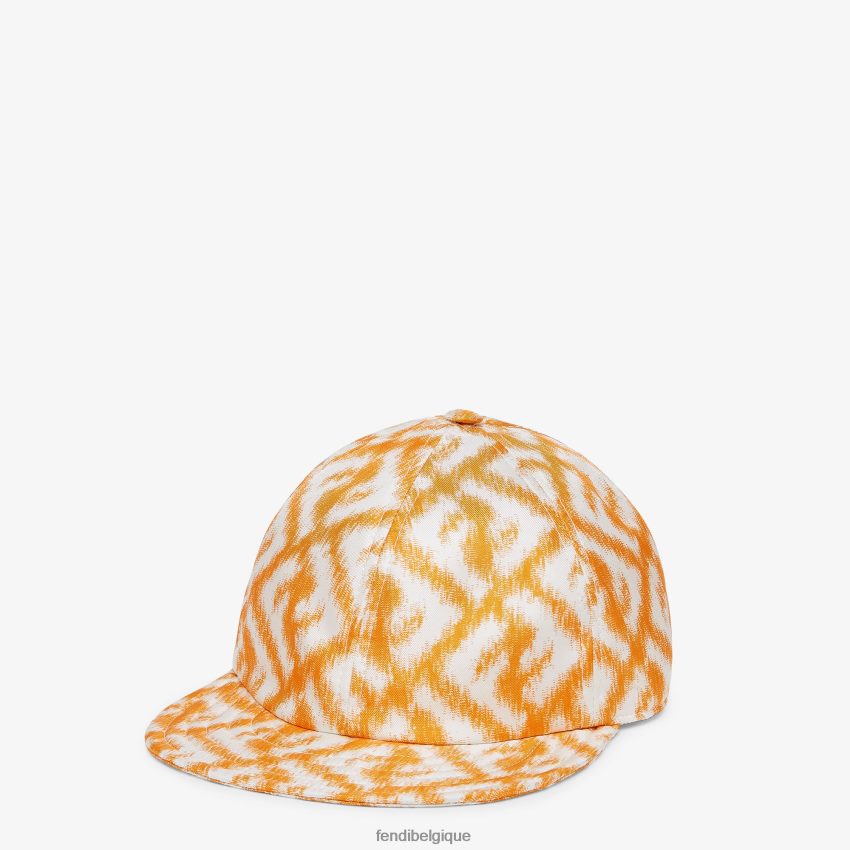 accessoires Fendi casquette de baseball en soie multicolore hommes 8X8J2J2411 Fendi Belgique